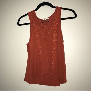 burnt orange tank top